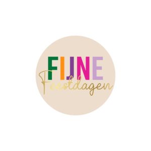 Sticker Fijne Feestdagen - 65mm - 10x